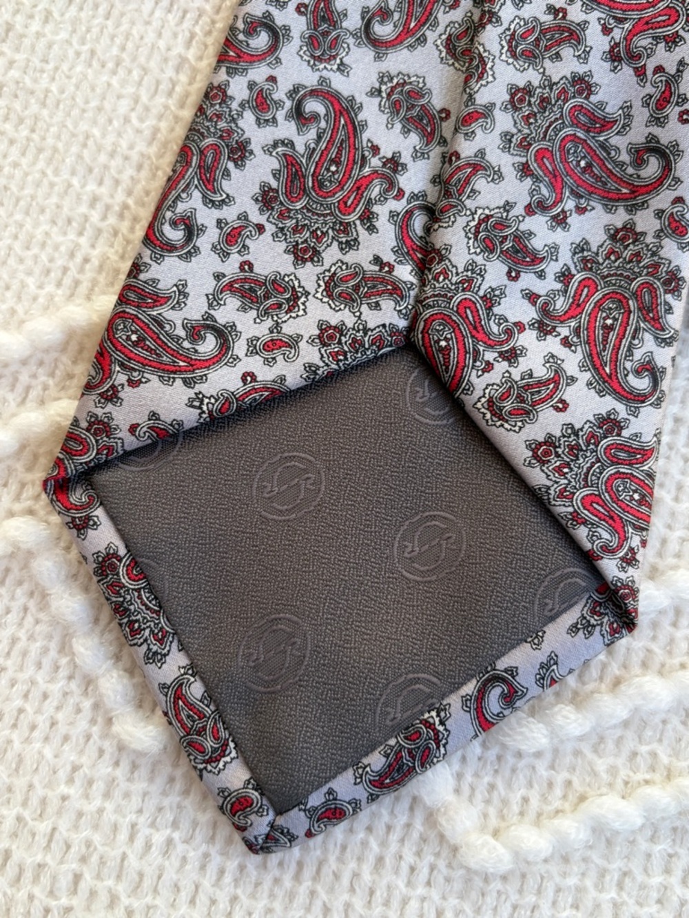 Stefano Ricci Sak's 100% Silk Blue Red Paisley Tie Italy Excellent Condition - Picture 5 of 6